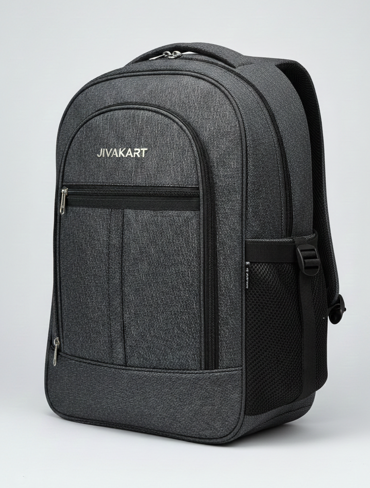 JivaKart 18 Inch Premium Jeans Backpack | 25L Capacity | Professional Unisex Design for Students & Seniors - Image 2